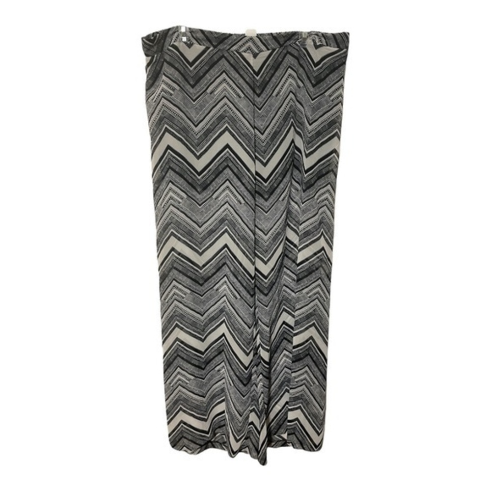 Bisou Bisou Womens BOHO Sheer Wide Legged Pants Chevron Size XL